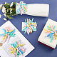 Polyester Self-Adhesive Curly Bows Gift Wrap Accessory(DIY-WH20053-03C)-7