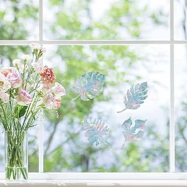 Waterproof PVC Colored Laser Stained Window Film Adhesive Stickers(DIY-WH0256-046)-7