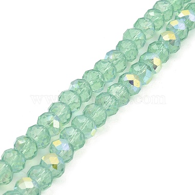 Cuisson des brins de perles de verre transparentes peintes(DGLA-A034-J8mm-B)-2