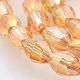 Couleur ab plaqués verre à facettes perles de riz brins(GLAA-A030A-AB01)-1