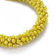 Bracelets extensibles en perles de verre opaque facettées plaquées couleur ab(BJEW-S144-003D-06)-3
