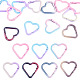 12Pcs Spray Paint Alloy Spring Gate Rings(FIND-TA0010-91)-1