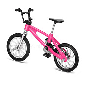 Miniature Alloy Bicycle, for Dollhouse Accessories Pretending Prop Decorations, Tyre Random Style, Deep Pink, 105x70mm(MIMO-PW0001-053A-02)