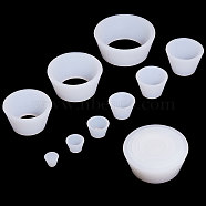 9Pcs Silicone Buchner Funnel Flask Adapters, Filter Adapter Cones, Lab Supplies, WhiteSmoke, 16.5~82.5x13~33mm, Inner Diameter: 9~71.5mm(AJEW-WH0270-080)