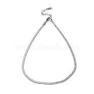 Non-Tarnish 304 Stainless Steel Herringbone Chain Necklace, Stainless Steel Color, 15.98 inch(40.6cm)(NJEW-D045-10P)