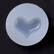 Heart DIY Food Grade Silicone Molds, Resin Casting Molds, For UV Resin, Epoxy Resin Jewelry Making, White, 30x8mm, Inner Diameter: 22x14mm(DIY-C035-09)