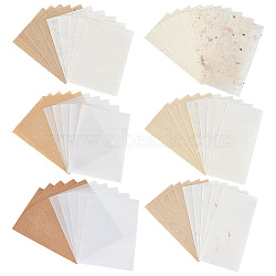 2 Styles Scrapbook Paper Pad Set, Vegetable Parchment & Munken Paper, for DIY Album Scrapbook, Greeting Card, Background Paper, Diary Decoration, 150x105x0.05~3mm, 60pcs/set(DIY-WH0409-75)