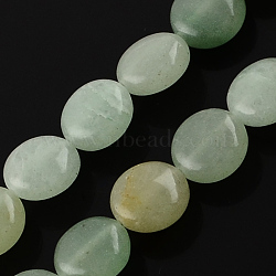 Natural Green Aventurine Stone Bead Strands, Lentil, 10x5mm, Hole: 1mm, about 40pcs/strand, 15.7 inch(X-G-R189-17)