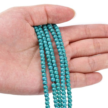 Synthetic Turquoise Beads Strands(TURQ-G106-4mm-02E)-2