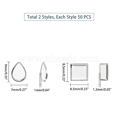 304 Stainless Steel Plain Edge Bezel Cups(STAS-UN0004-98P)-3