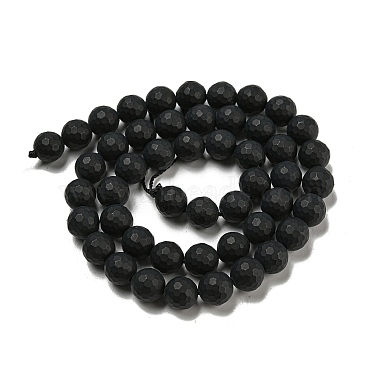 Chapelets de perles perles en agate noire naturelle(X-G-D710-8mm-06)-5
