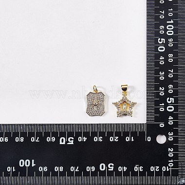 10Pcs Rack Plating Brass Micro Pave Clear Cubic Zirconia Pendants(ZIRC-SZ0004-08)-6