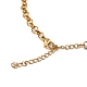 Enamel Butterfly Charm Bracelet with Rolo Chains(BJEW-G669-16G)-3