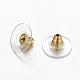 Brass Bullet Clutch Earring Backs(EC129-G)-2