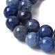 Natural Blue Aventurine(Dyed and Heated) Beads Strands(G-U015-10MM-01)-4