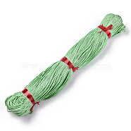 Waxed Cotton Cord, Light Green, 1.5mm, about 360yard/bundle(330m/bundle)(YC-S007-1.5mm-247)