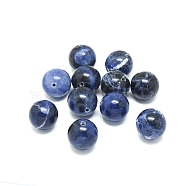 Natural Sodalite Beads, Round, 16mm, Hole: 1.4mm(G-F222-39A-16mm)