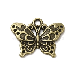 Tibetan Style Alloy Pendants, Cadmium Free & Lead Free, Butterfly, Antique Bronze, 19x24x2mm, Hole: 2mm, about 500Pcs/1000G(PALLOY-M217-38AB)