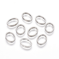 Tibetan Style Bead Frames, Oval, Lead Free and Cadmium Free, Antique Silver, about 19mm long, 14.5mm wide, 3mm thick, hole: 1mm(EA564Y)
