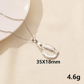 Stainless Steel Shell Pendant Necklaces for Women
