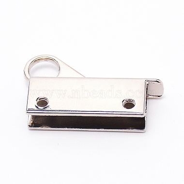 Zinc Alloy Bag Lock Catch Clasps(PALLOY-WH0088-12P)-2