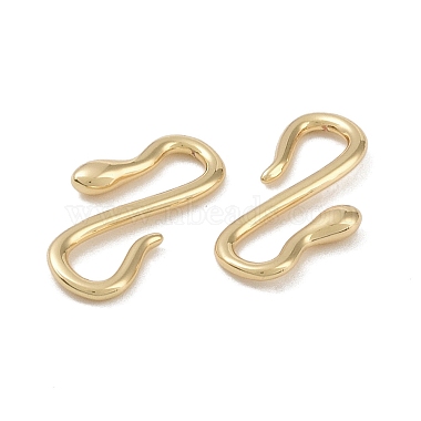 Brass Hook and S-Hook Clasps(KK-G497-26G)-2