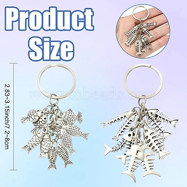 2Pcs Alloy Keychains(KEYC-YW00235)-3