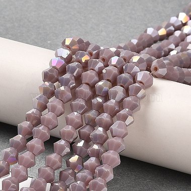 Opaque Solid Color Electroplate Glass Beads Strands(GLAA-F029-P4mm-A13)-4