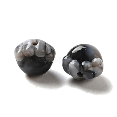 perles acryliques transparentes bicolores(TACR-P008-01A-05)-2