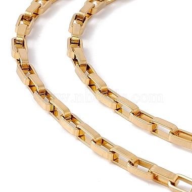 201 Stainless Steel Box Chain Necklace for Men Women(NJEW-P268-A42-2X5)-2