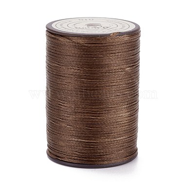 0.8mm Saddle Brown Waxed Polyester Cord Thread & Cord