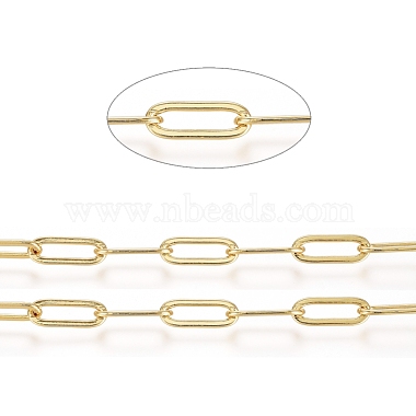 Brass Paperclip Chains(CHC-G007-03G)-3