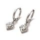 Crystal Rhinestone Rhombus Dangle Stud Earrings(EJEW-P219-22P)-1