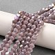 Opaque Solid Color Electroplate Glass Beads Strands(GLAA-F029-P4mm-A13)-4