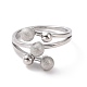 Non-Tarnish 304 Stainless Steel Round Ball Finger Ring for Women(RJEW-D120-13B-P)-2