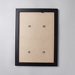 Plywood Photo Frame Stand, Rectangle, Black, 329x242x15mm(AJEW-WH0596-502)