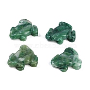 Natural Sinkiang Jade Carved Beads, Half Hole, Frog, 32~40x28~35x8mm, Hole: 1.5~3.5mm(G-K383-17A)