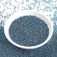 MIYUKI Round Rocailles Beads, Japanese Seed Beads, 15/0, (RR3207) Magic Royal Aqua Lined Crystal, 1.5mm, Hole: 0.7mm, about 5555pcs/10g(X-SEED-G009-RR3207)