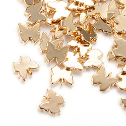 Brass Charms, Butterfly, Light Gold, 9x9x1.5mm, Hole: 1mm(X-KK-R037-140KC)