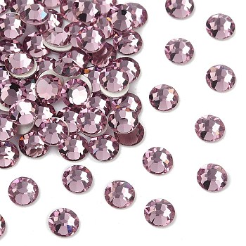 Preciosa&reg MAXIMA Crystal No Hotfix Flatback Stones, Czech Crystal, Dura Foiling, Round(438 11 615 Chaton Rose), 20020 Light Amethyst, SS12(3~3.2mm)