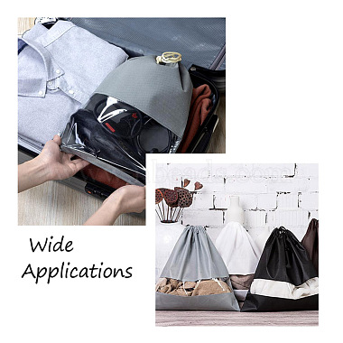 Givenny-EU 8Pcs 4 Colors Blank Non-Woven DIY Craft Drawstring Storage Bags(ABAG-GN0001-10A)-7