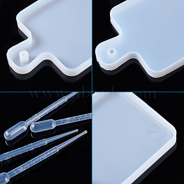 Moules en silicone pour assiette plate à poignée rectangle bricolage(DIY-TA0008-79)-3