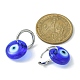 boucles d'oreilles cerceaux pendantes au chalumeau bleu mauvais œil(EJEW-JE05276-01)-3