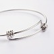 Adjustable 304 Stainless Steel Expandable Bangle Making(BJEW-L523-16P)-2