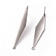 201 Stainless Steel Stud Earring Findings(STAS-K241-27P)-2