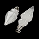 Natural Quartz Crystal Pointed Pendants(G-F766-08AS-08)-2