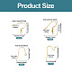 40Pcs 4 Styles 304 Stainless Steel Earring Hooks(STAS-TADJ0001-05G)-3