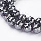Non-magnetic Synthetic Hematite Beads Strands(G-G726-03-10mm)-1