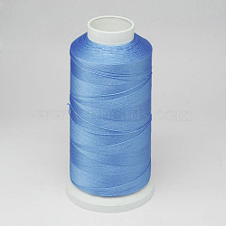 Nylon Thread, For Tassel Making, Sky Blue, 0.3mm, about 1093.61 yards(1000m)/roll(NWIR-D047-25)