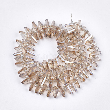 Chapelets de perles en verre galvanoplastique(EGLA-S176-05A-B02)-2